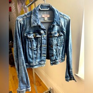 Xs Guess Cropped Jean Jacket